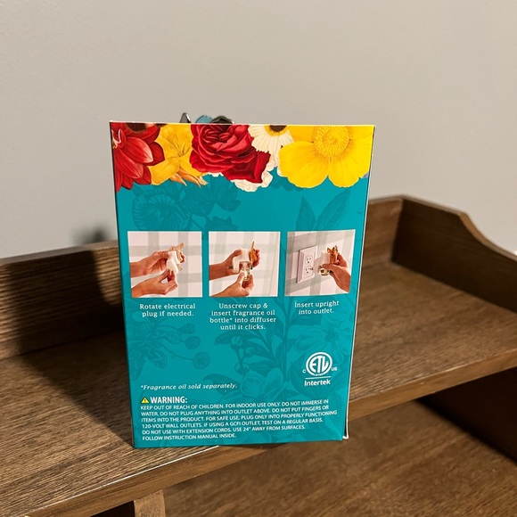 🌺 NWT The Pioneer Woman Blue Tulip Scent Charm Fragrance Oil Diffuser - Picture 8 of 10